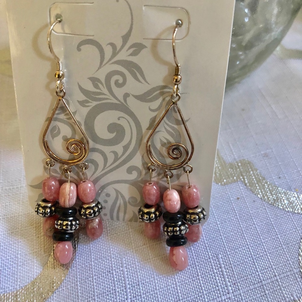 Genuine sterling silver drop earrings